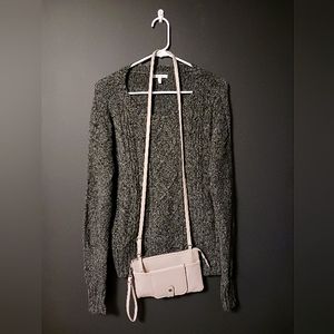 MAURICES SMALL SWEATER WITH TAN PURSE